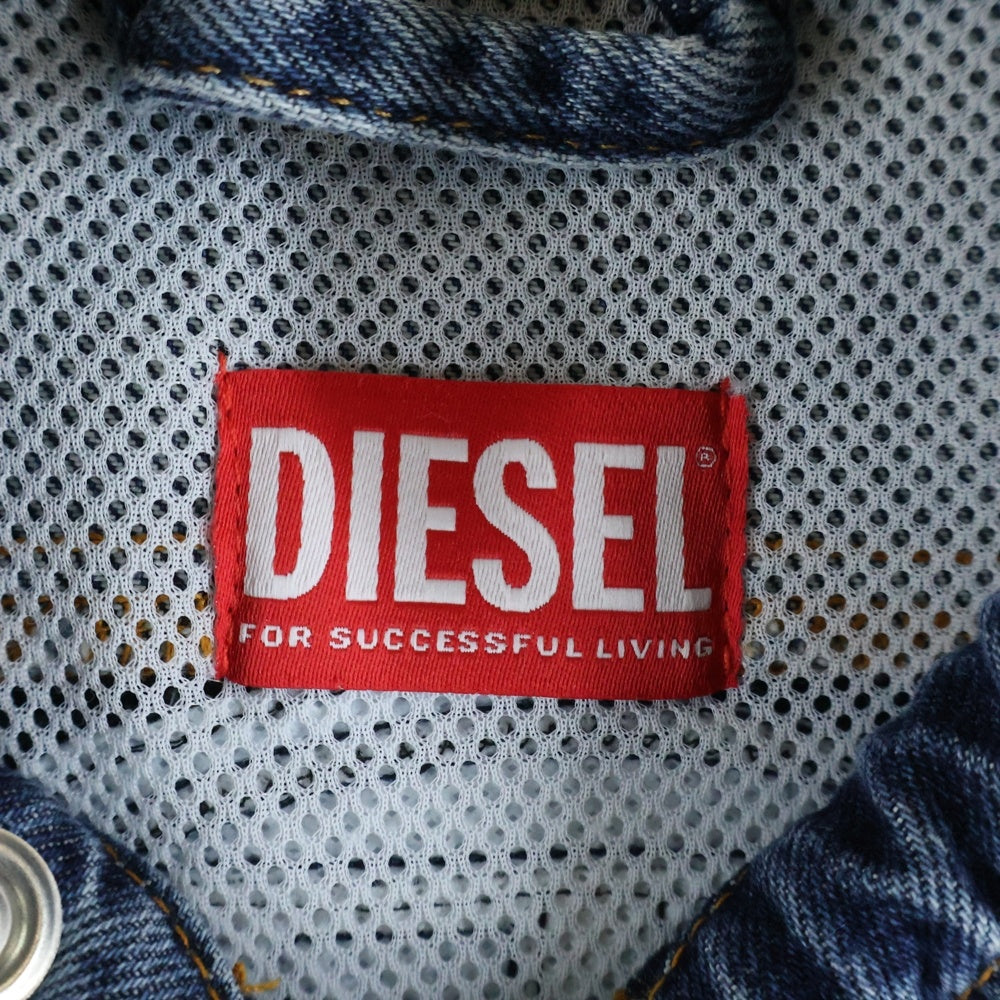 DIESEL(ディーゼル) DE-LIGHT-S キルティング切り替え デニムレーシングジャケット A09140 レディース