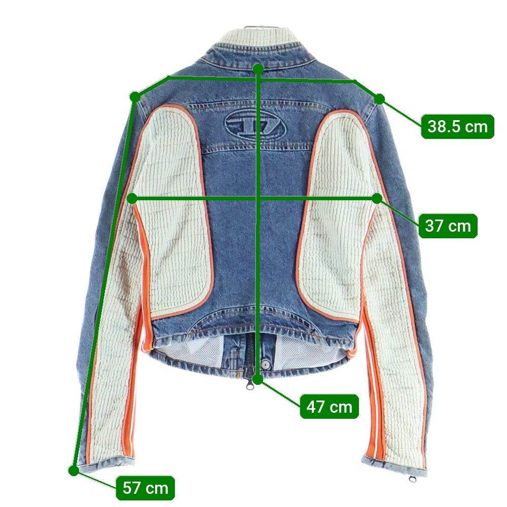 DIESEL(ディーゼル) DE-LIGHT-S キルティング切り替え デニムレーシングジャケット A09140 レディース