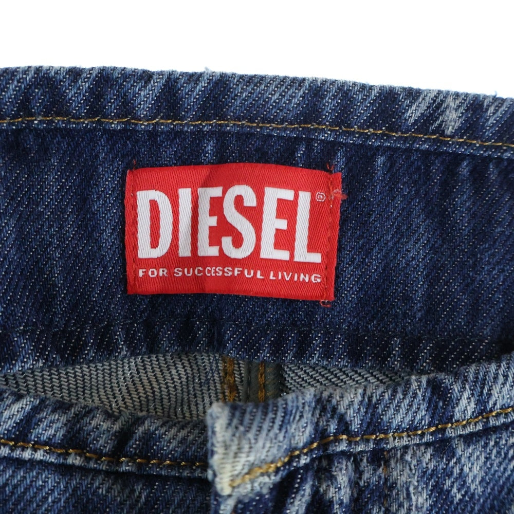 DIESEL(ディーゼル) D-SHARK-FSD2 ダメージ加工 シースルー フレアデニムパンツ 068JH インディゴ レディース