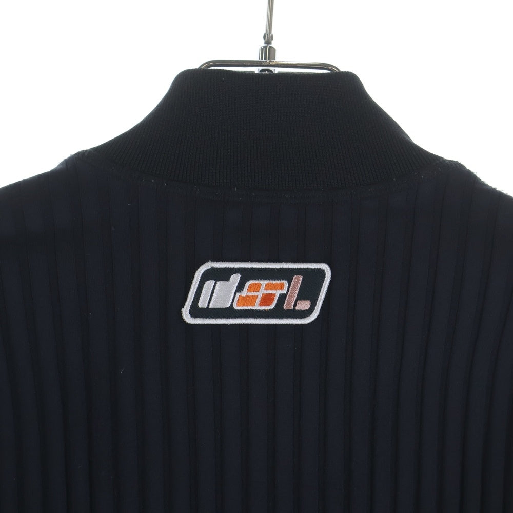 DIESEL(ディーゼル) T-RIB 0DRBR ダブルジップ プリーツ トラックジャケット A07318 ブラック レディース