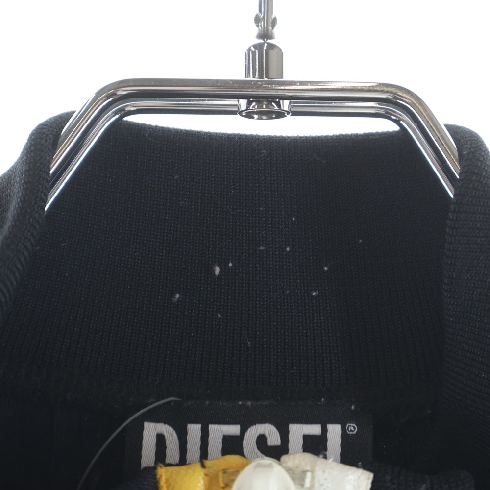 DIESEL(ディーゼル) T-RIB 0DRBR ダブルジップ プリーツ トラックジャケット A07318 ブラック レディース