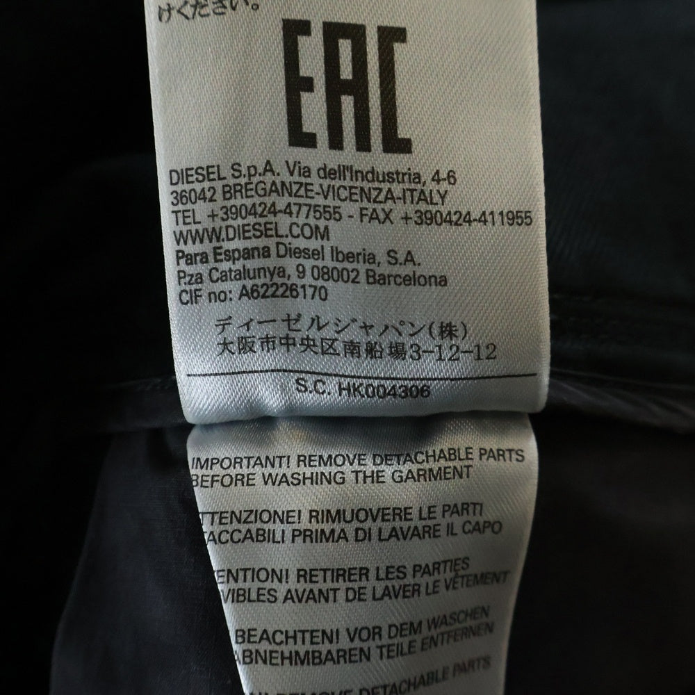 DIESEL(ディーゼル) サイドスリット ワイドデニムパンツ A62226170 ブラック レディース