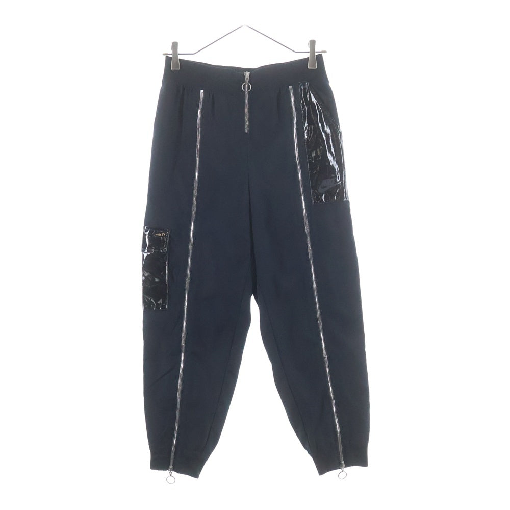 NIKE(ナイキ) フロントジップ ウインドブレーカーパンツウーブン CU6926-010 ブラック レディース