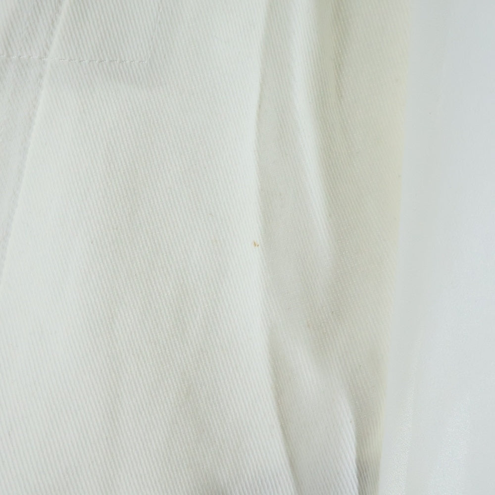 AULA AILA(アウラアイラ) シースルー デニム切り替えし ジップアップダウンジャケット 1242‐02002 ホワイト レディース