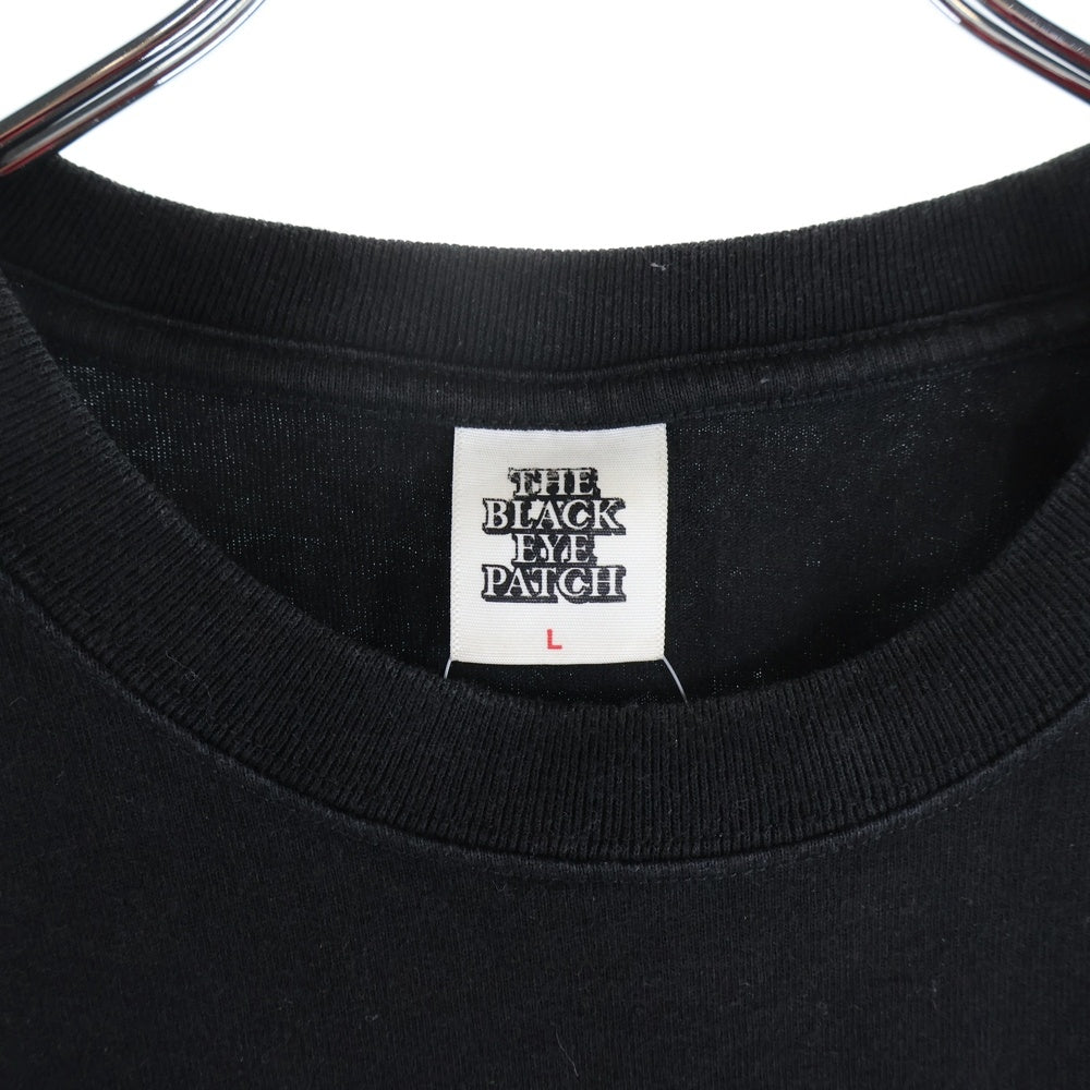 THE BLACK EYE PATCH(ブラックアイパッチ) ボックスプリントロゴ クルーネック半袖Tシャツカットソー ブラック