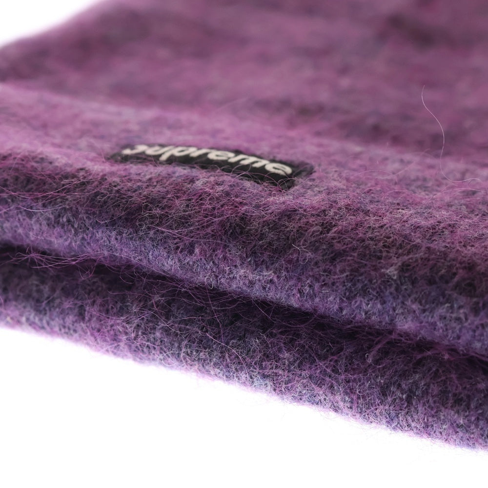 SUPREME(シュプリーム) 24AW Small Box Logo Mohair Beanie ビーニー ニットキャップ パープル