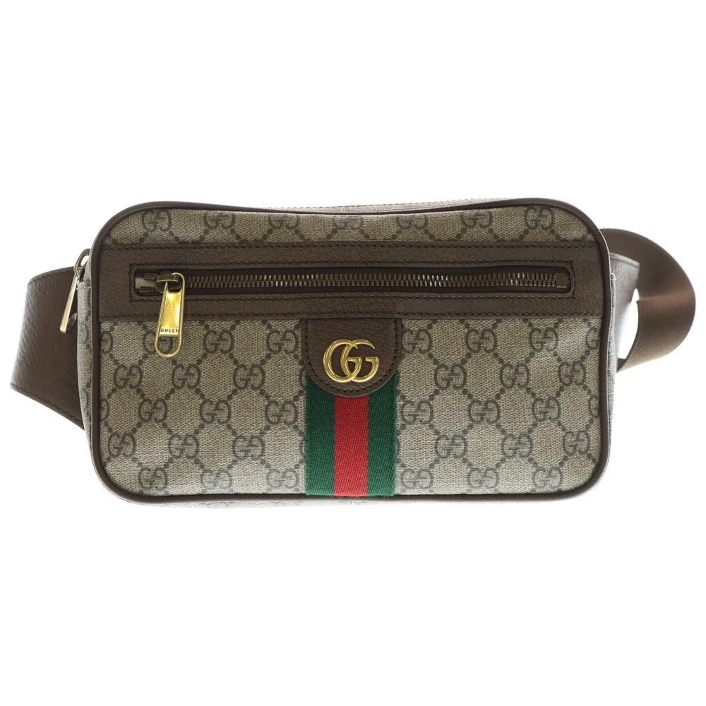 GUCCI(グッチ) オフィディア GGスプリーム ベルトバッグ ボディバッグ ウエストバッグ PVC ベージュ レディース