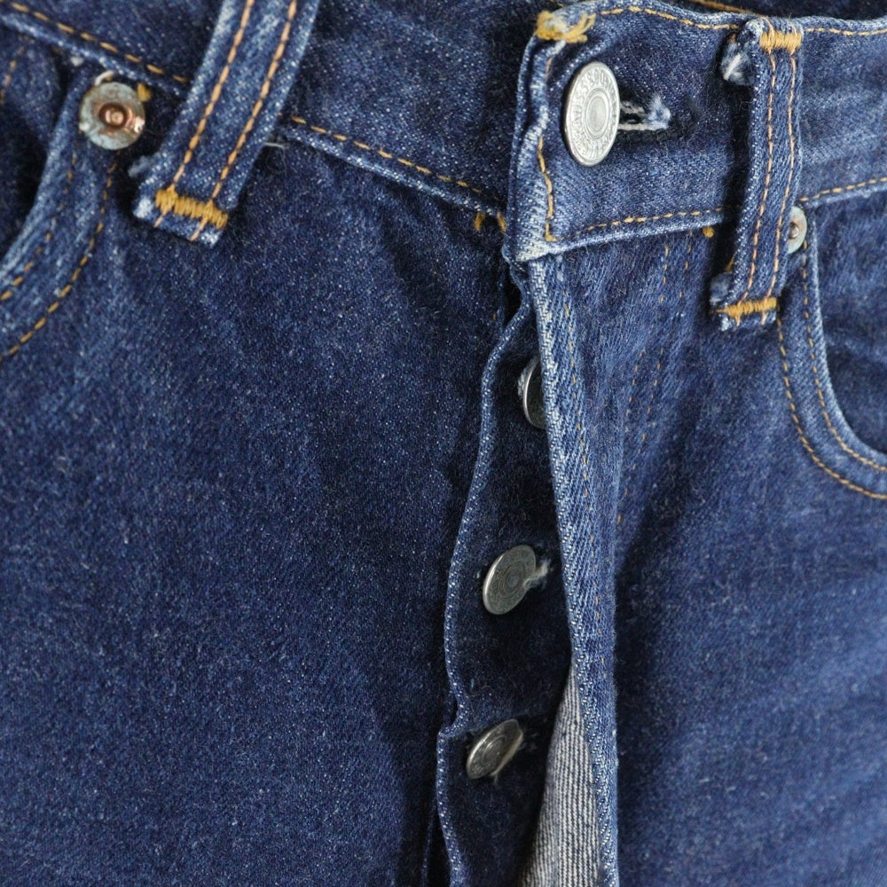 Levi's(リーバイス) 60s 濃紺 501 BIGE後期 CARE紙パッチ スレーキスタンプ 通常R 平行ステッチ ボタン裏6 ポケット裏シングル 赤耳 デニムパンツ