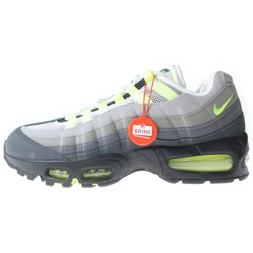 NIKE(ナイキ) Air Max 95 OG Big Bubble Neon Yellow エアマックス 95 イエローグラデ ローカットスニーカー グレー