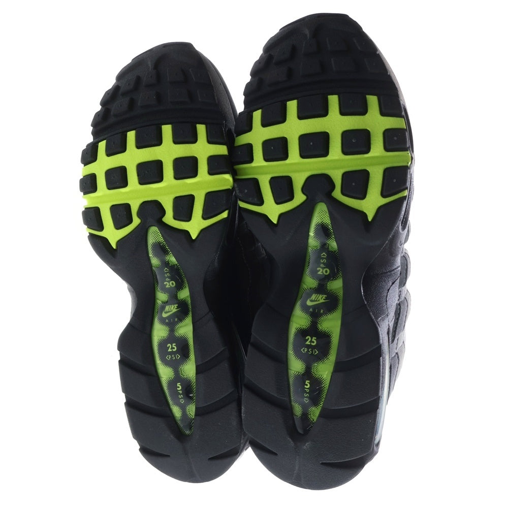NIKE(ナイキ) Air Max 95 OG Big Bubble Neon Yellow エアマックス 95 イエローグラデ ローカットスニーカー グレー