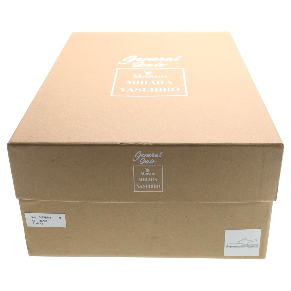 MIHARA YASUHIRO(ミハラヤスヒロ) Vintage Like Sole Leather Shoes PAST ライクソールレザーシューズ S09FW702 ブラック