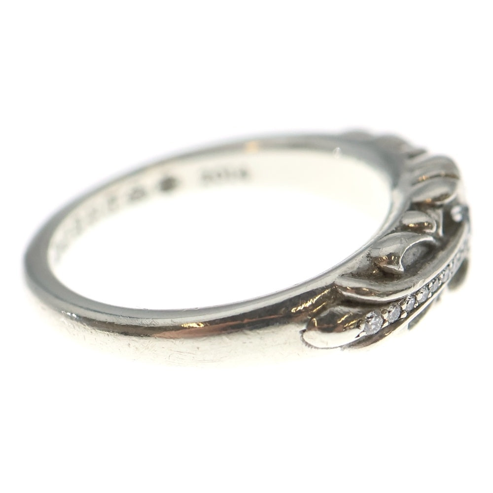 CHROME HEARTS(クロムハーツ) BABY CLSC P D ベイビークラシックフローラルクロス PAVEダイヤ シルバーリング
