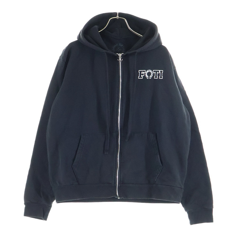 CHROME HEARTS(クロムハーツ) FOTI SWTSHRT HD ZIP フォティ バックプリントジップパーカー フーディ ブラック