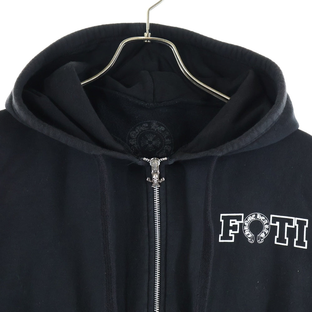 CHROME HEARTS(クロムハーツ) FOTI SWTSHRT HD ZIP フォティ バックプリントジップパーカー フーディ ブラック