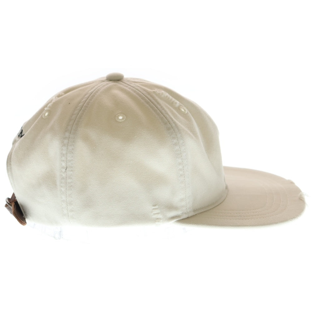 SUPREME(シュプリーム) 25AW Distressed Script Cap ディストレスト スクリプト キャップ アイボリー