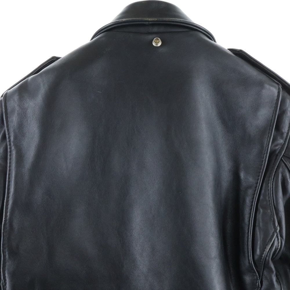 SCHOTT(ショット) 618 ダブルライダース ステアハイド 牛革 レザージャケット ブラック