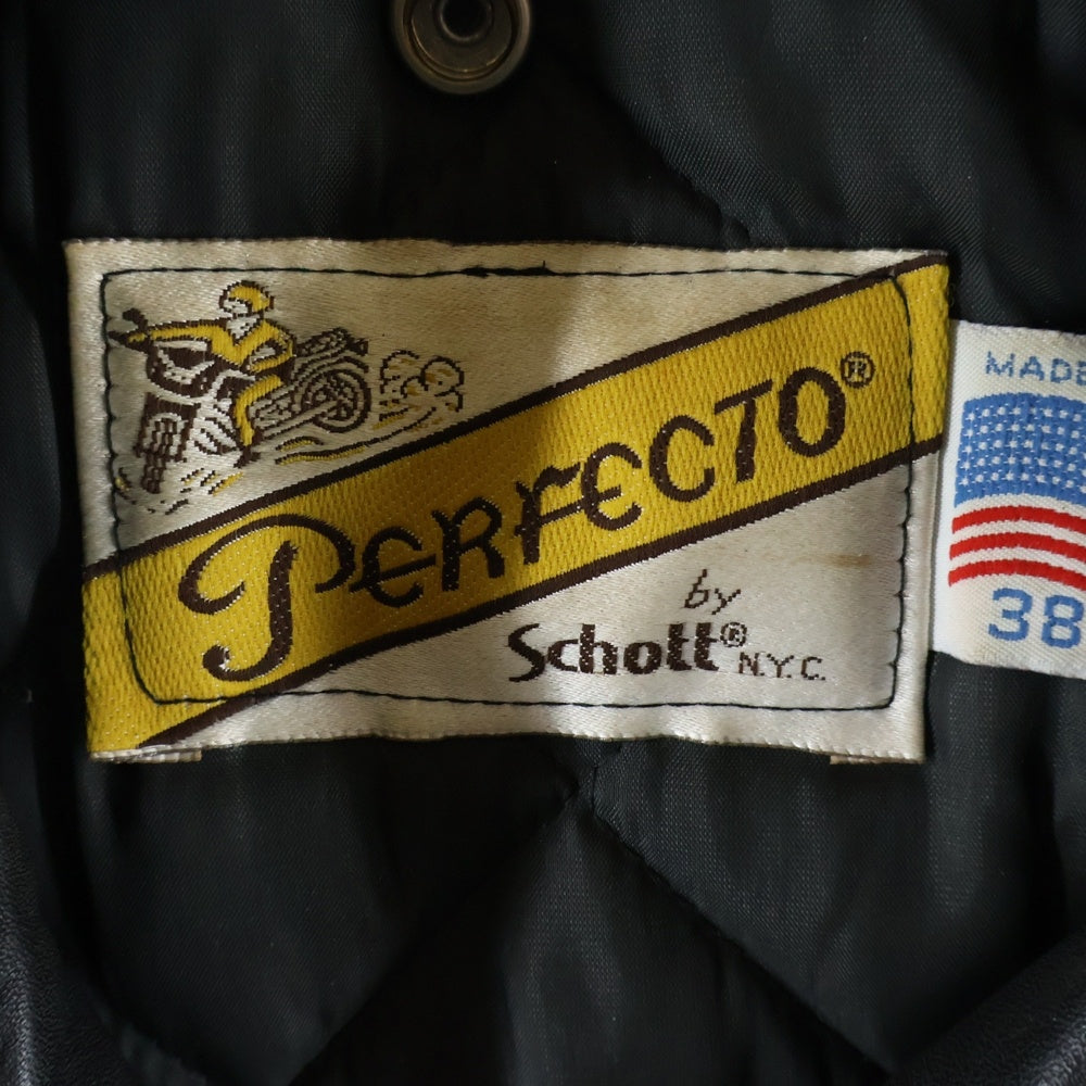 SCHOTT(ショット) 618 ダブルライダース ステアハイド 牛革 レザージャケット ブラック