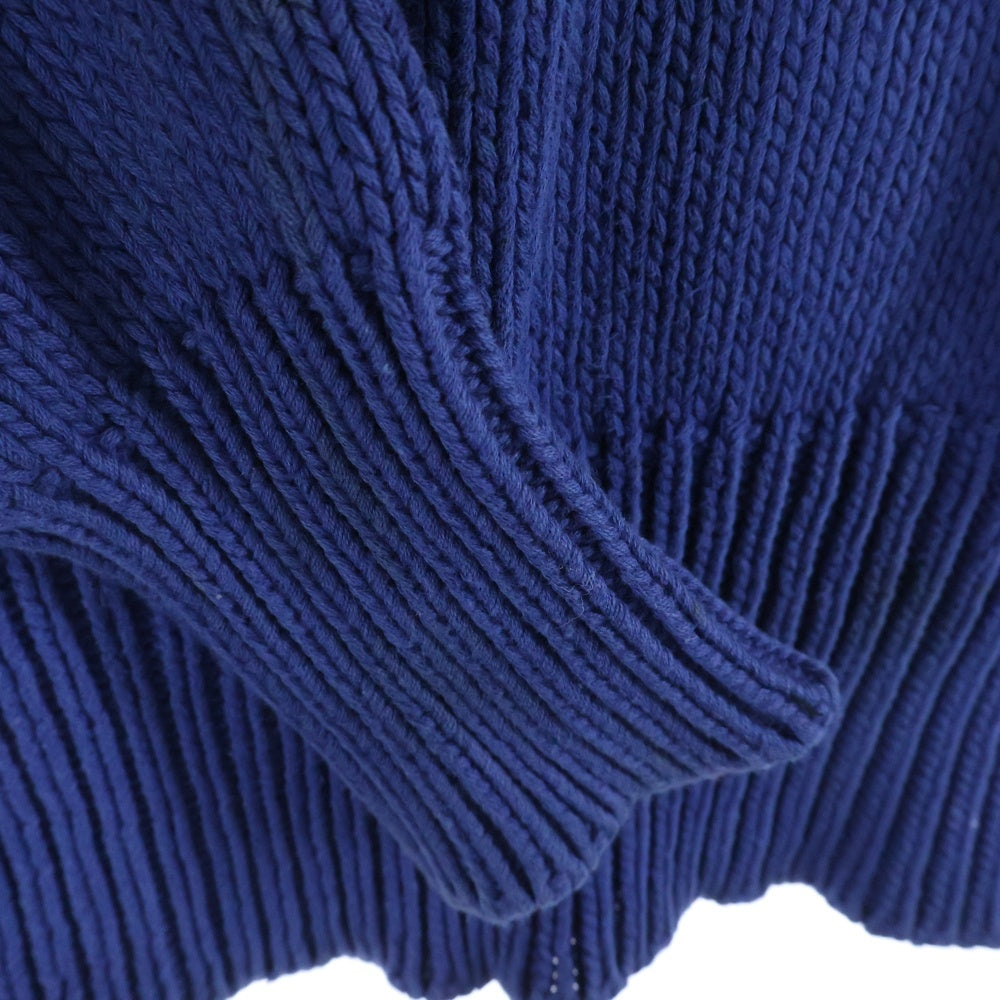 POLO RALPH LAUREN(ポロラルフローレン) 90s ARGYLE COTTON KNIT SWEATER アーガイル ニットセーター ブルー