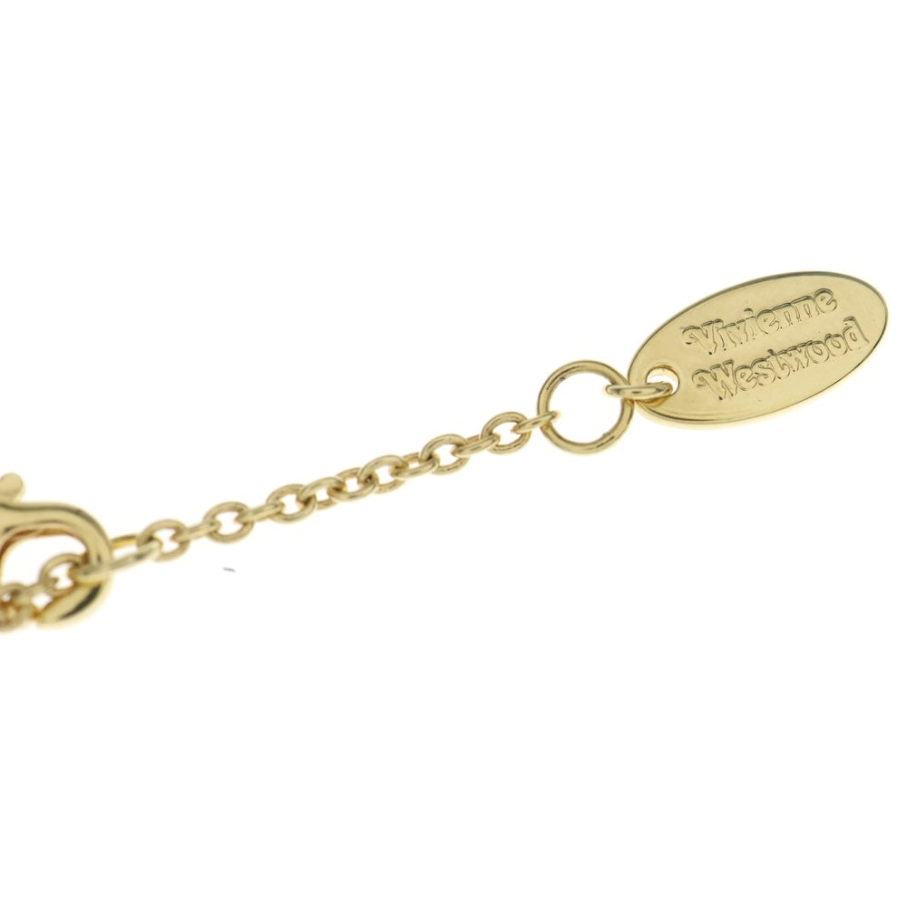 Vivienne Westwood(ヴィヴィアンウエストウッド) Pre-Owned メタルロゴモチーフ レイナオーブ チェーンネックレス ゴールド レディース