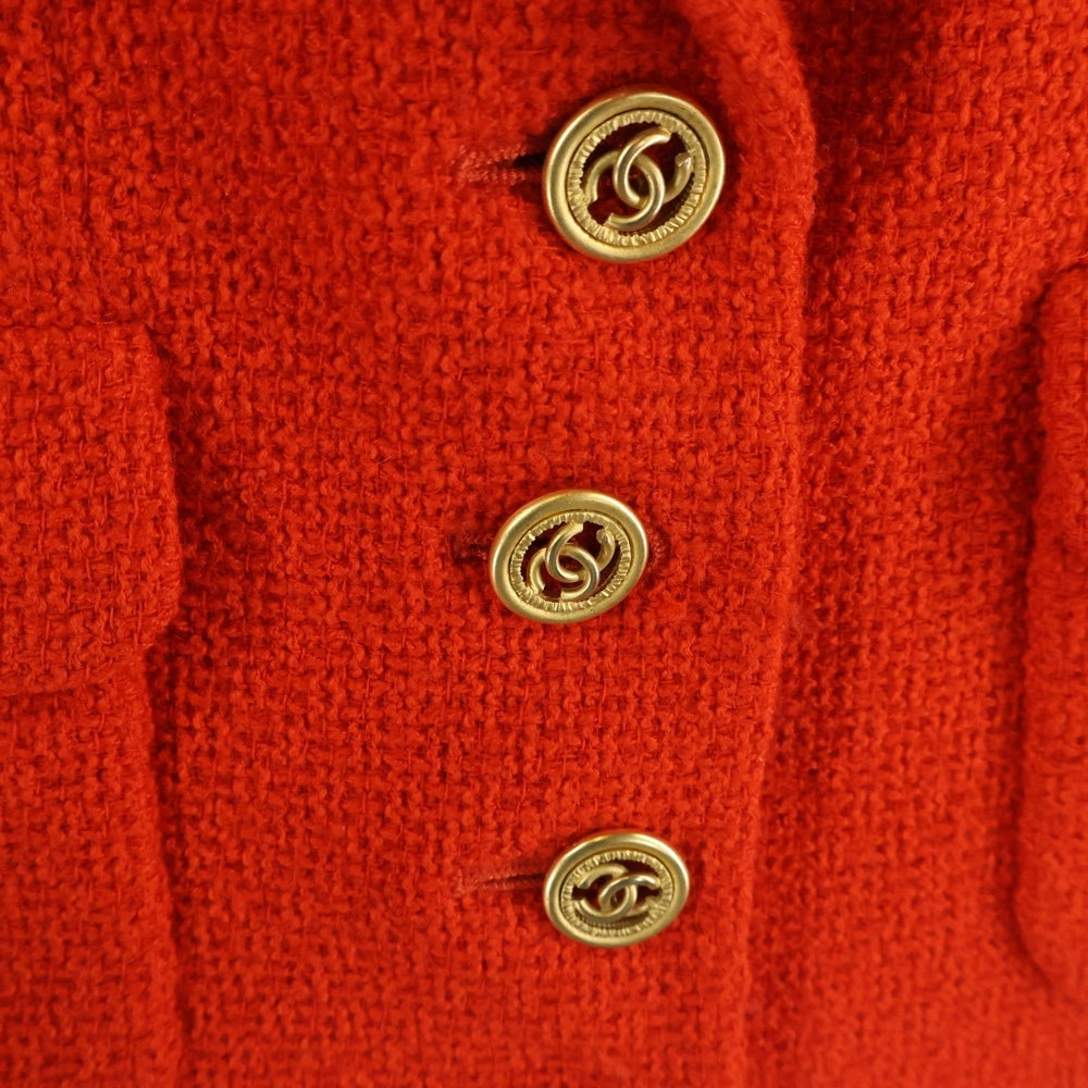 CHANEL(シャネル) ココマークボタン テーラードジャケット ツイード