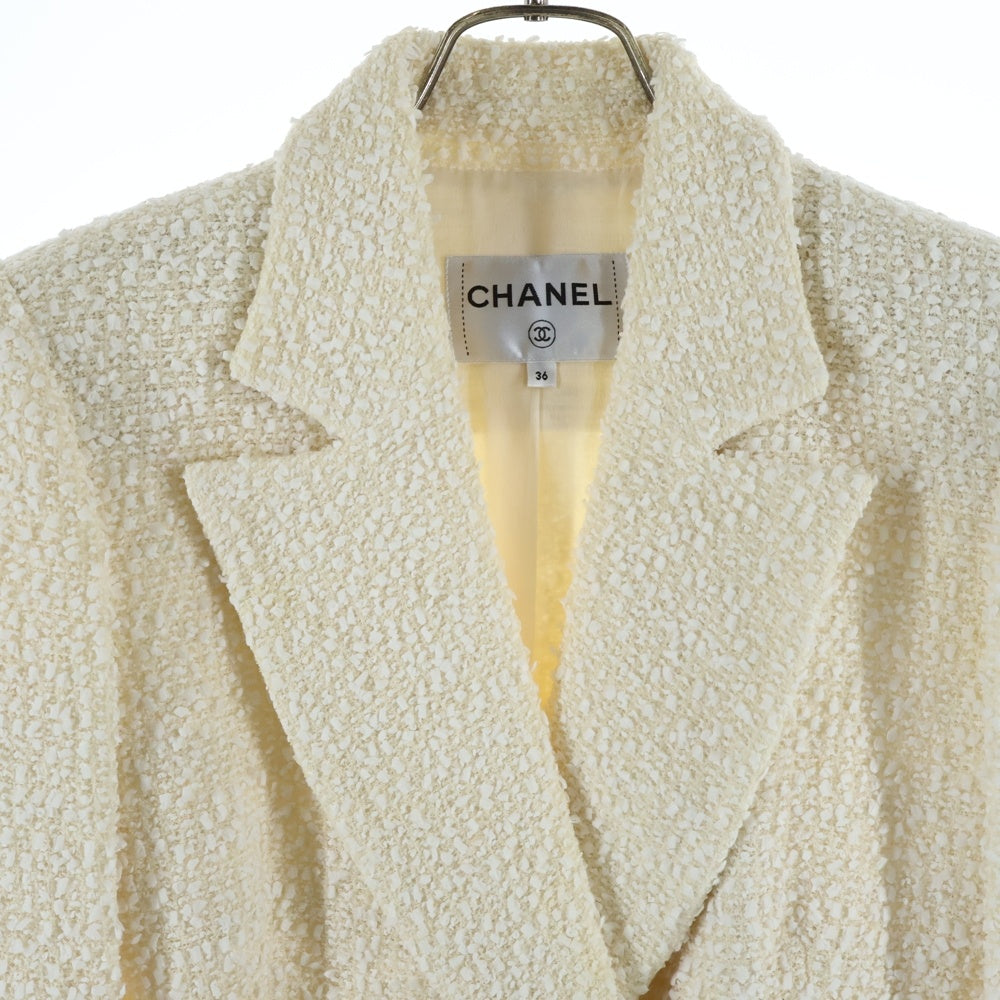 CHANEL(シャネル) パールボタン ツイード ジャケット P60351V45919 アイボリー レディース