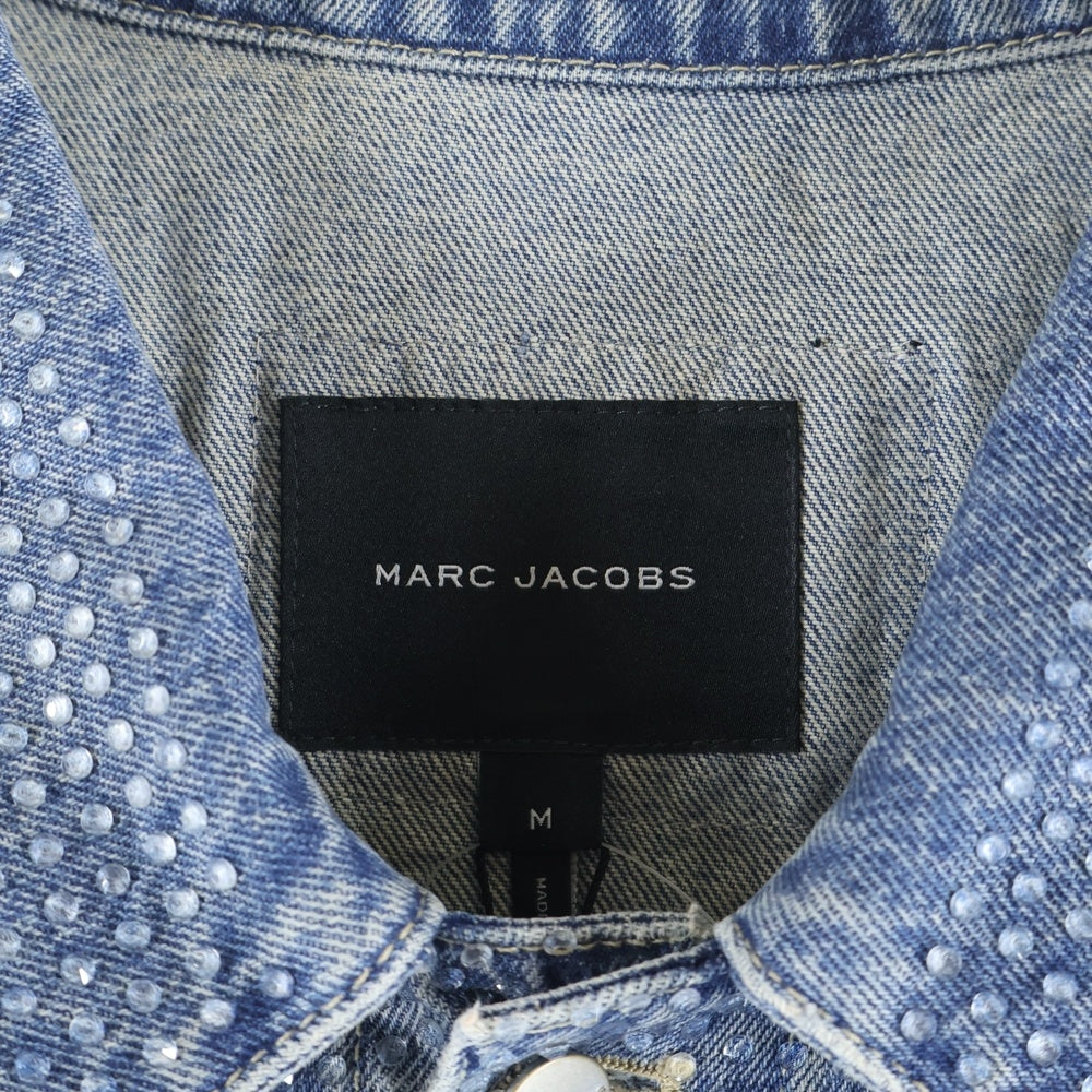 MARC JACOBS(マークジェイコブス) クリスタル デニム ビッグ トラッカー デニムジャケット インディゴ 2S4RJC005D08