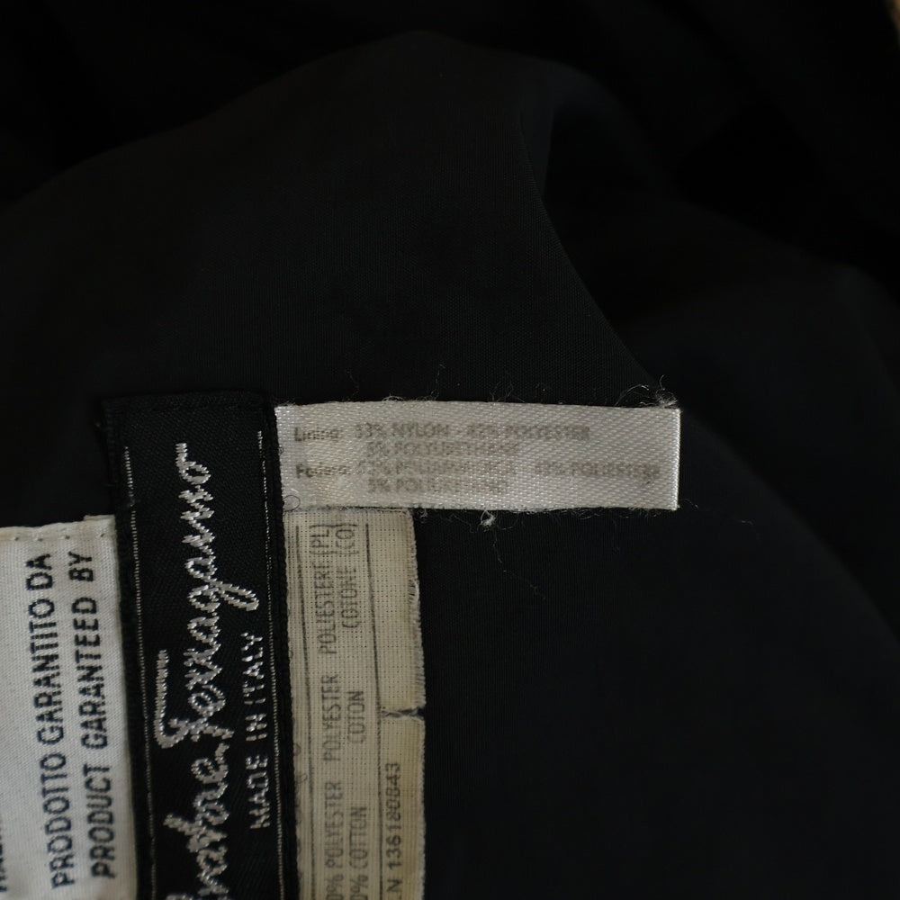 Salvatore Ferragamo(サルヴァトーレ フェラガモ) レオパード ジップアップ 中綿ブルゾン ジャケット ブラウン レディース