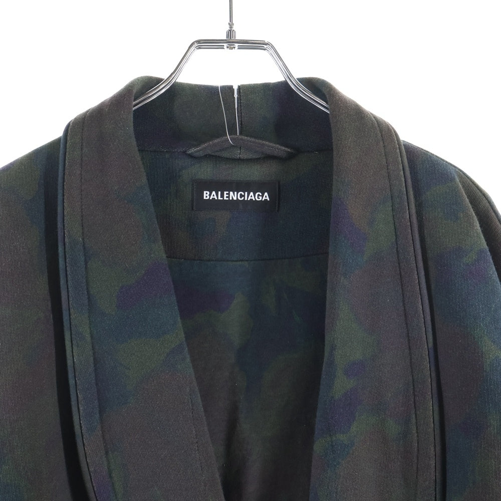 BALENCIAGA(バレンシアガ) 20AW カモフラージュ ベルト付き チェスターコート 626253 TIVE4 カーキ