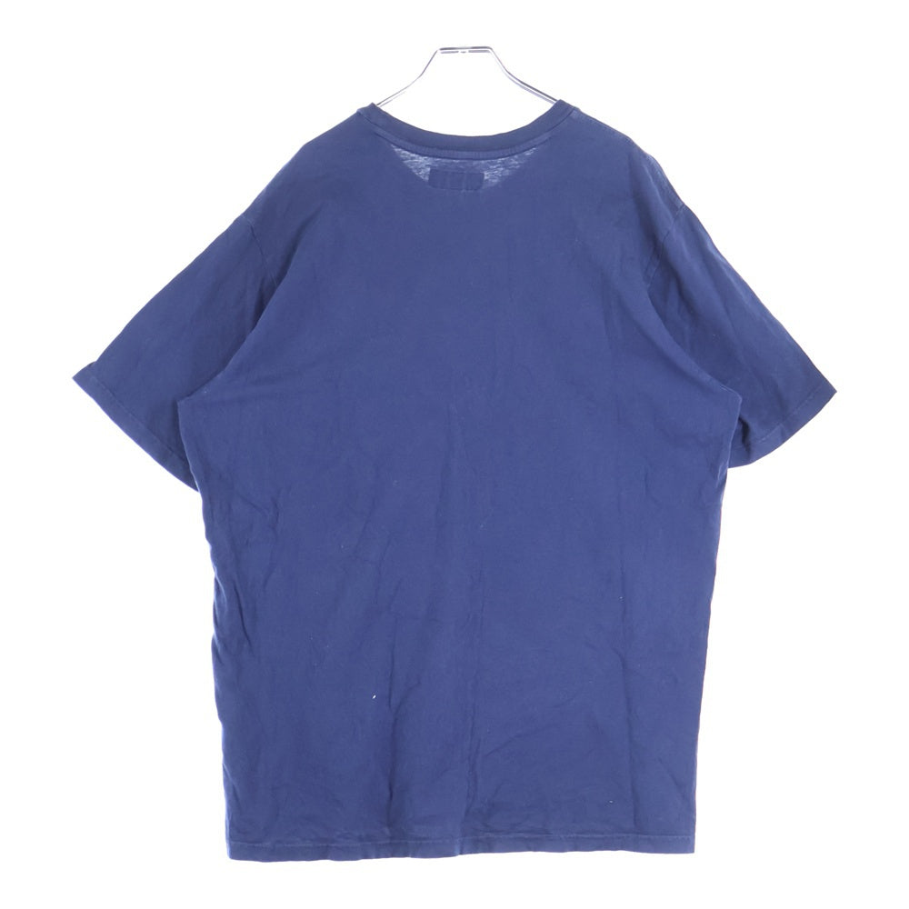 SUPREME(シュプリーム) 23AW Washed Script S/S Top ウォッシュド スクリプト クルーネック半袖Tシャツカットソー ネイビー
