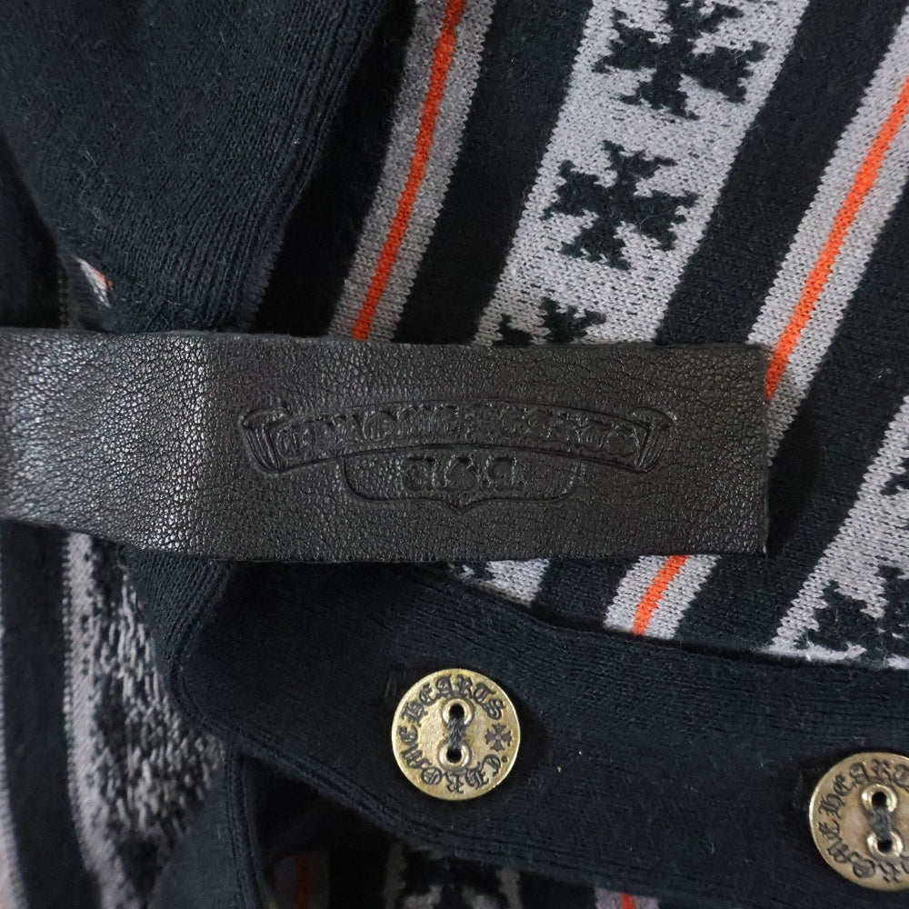 CHROME HEARTS(クロムハーツ) × マッティボーイ ワイノット チョンパー刺繍 ストライプ ポロ ロングスリーブシャツ マルチカラー