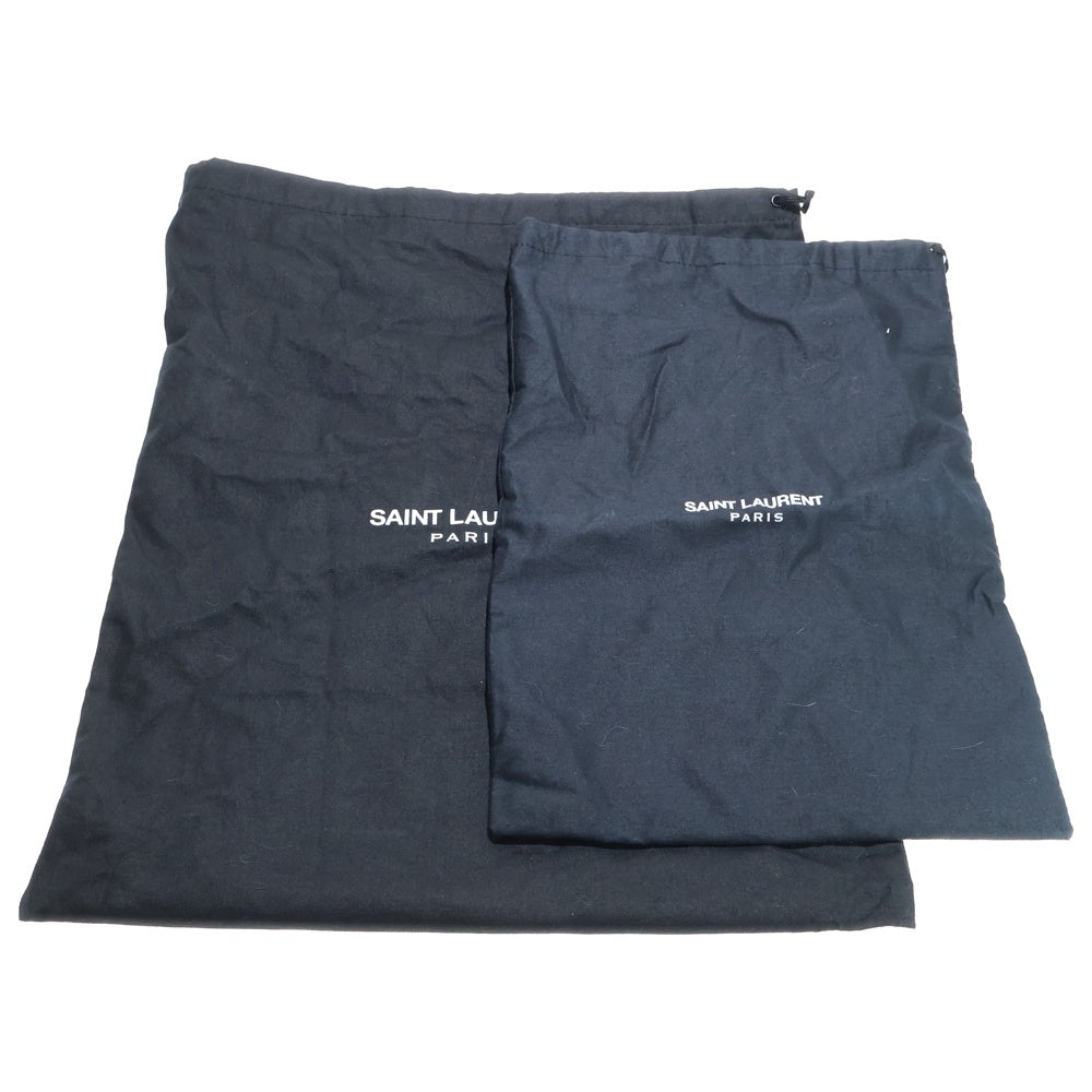 SAINT LAURENT PARIS(サンローランパリ) ポインテッドトゥ レザー ヒールパンプス 322889 ブラック レディース