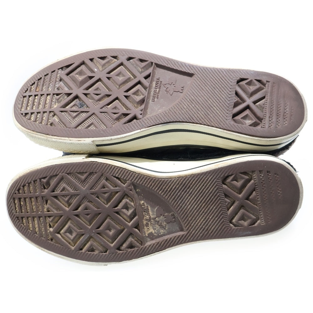 UNDERCOVER(アンダーカバー) 00s 03SS SCAB期 瘡蓋 パッチワーク ラメシューレース ハイカットスニーカー