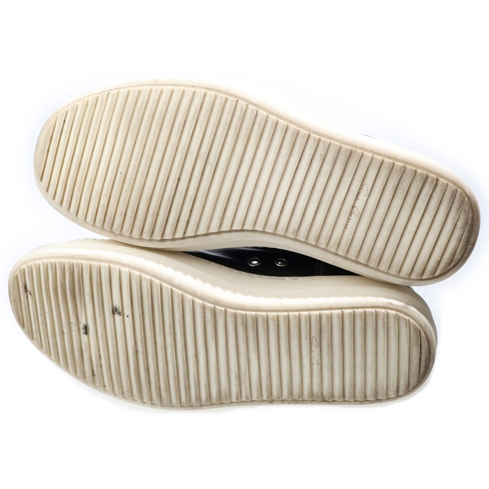 Rick Owens(リックオウエンス) RAMONES SNEAKERS ラモーンズ レザー ハイカットスニーカー ブラック RU02E1890