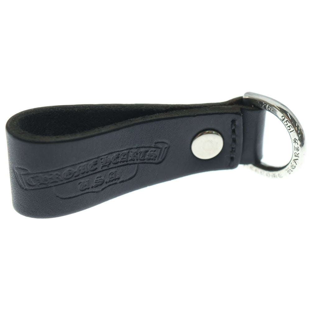 CHROME HEARTS(クロムハーツ) BELT LOOP D RING Dリング クロスボールベルトループ ブラック/シルバー BCA415