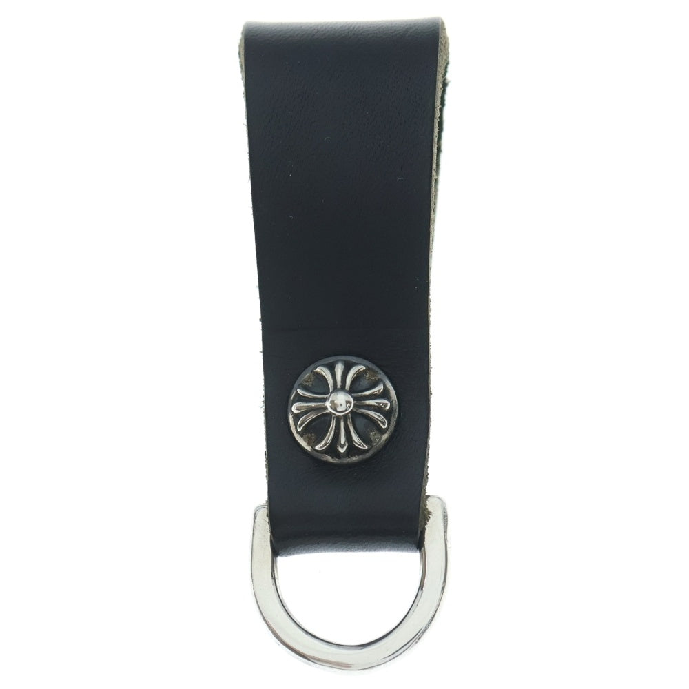 CHROME HEARTS(クロムハーツ) BELT LOOP D RING Dリング クロスボールベルトループ ブラック/シルバー BCA415 レディース
