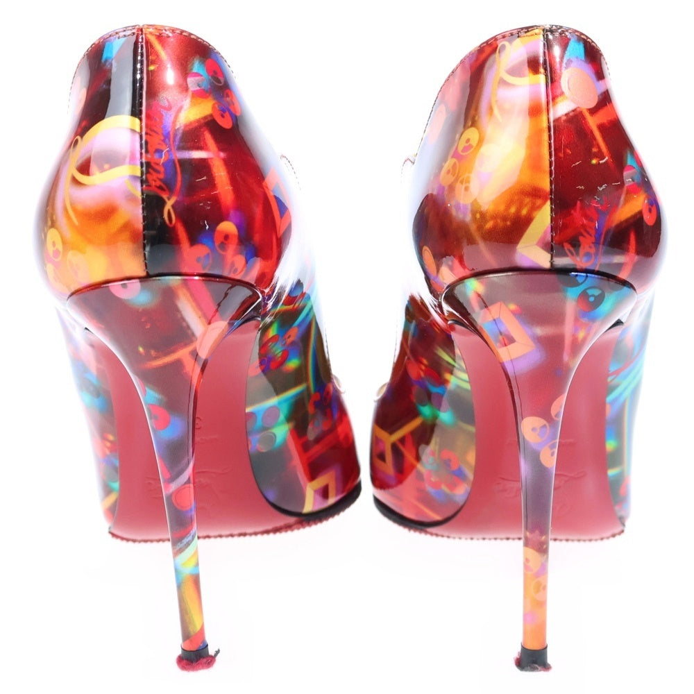 CHRISTIAN LOUBOUTIN(クリスチャンルブタン) Hot Chick パテントレザー ピンヒール パンプス マルチ レディース