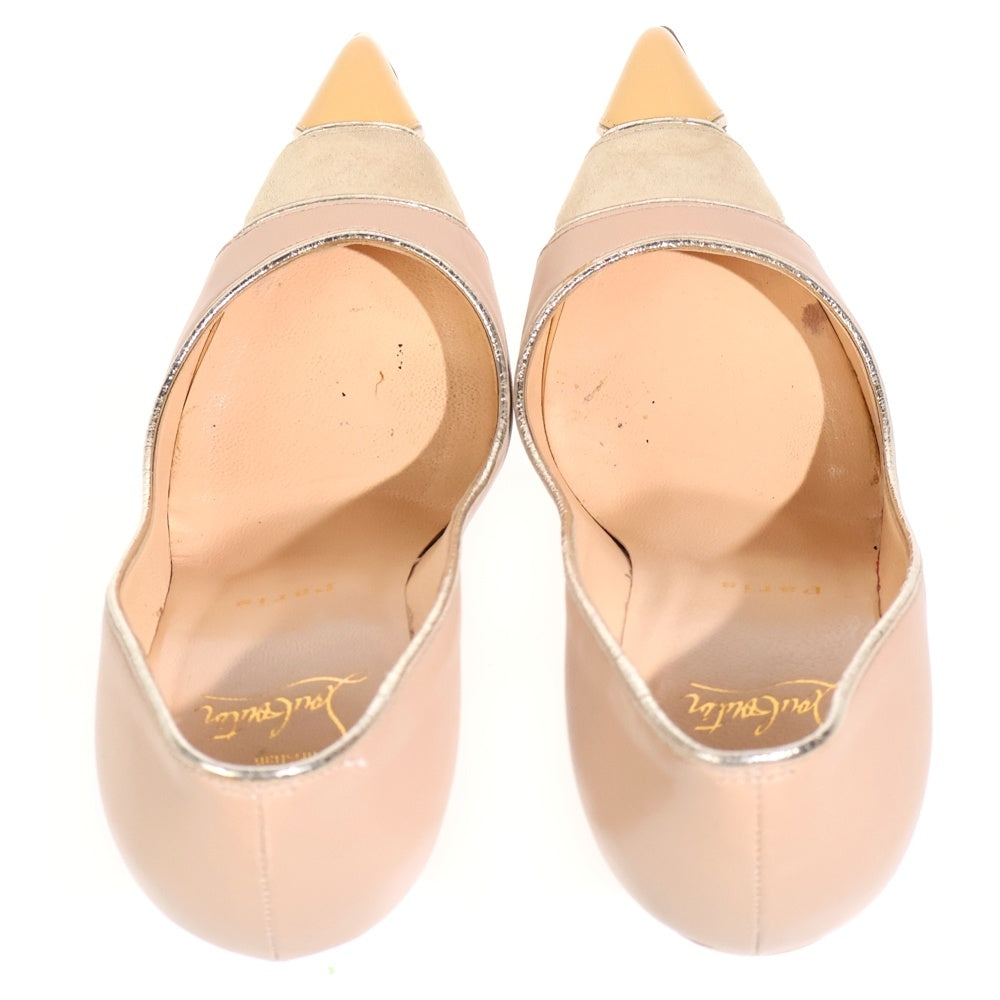 CHRISTIAN LOUBOUTIN(クリスチャンルブタン) BIBLIO 85 ピンヒールパンプス ベージュ レディース