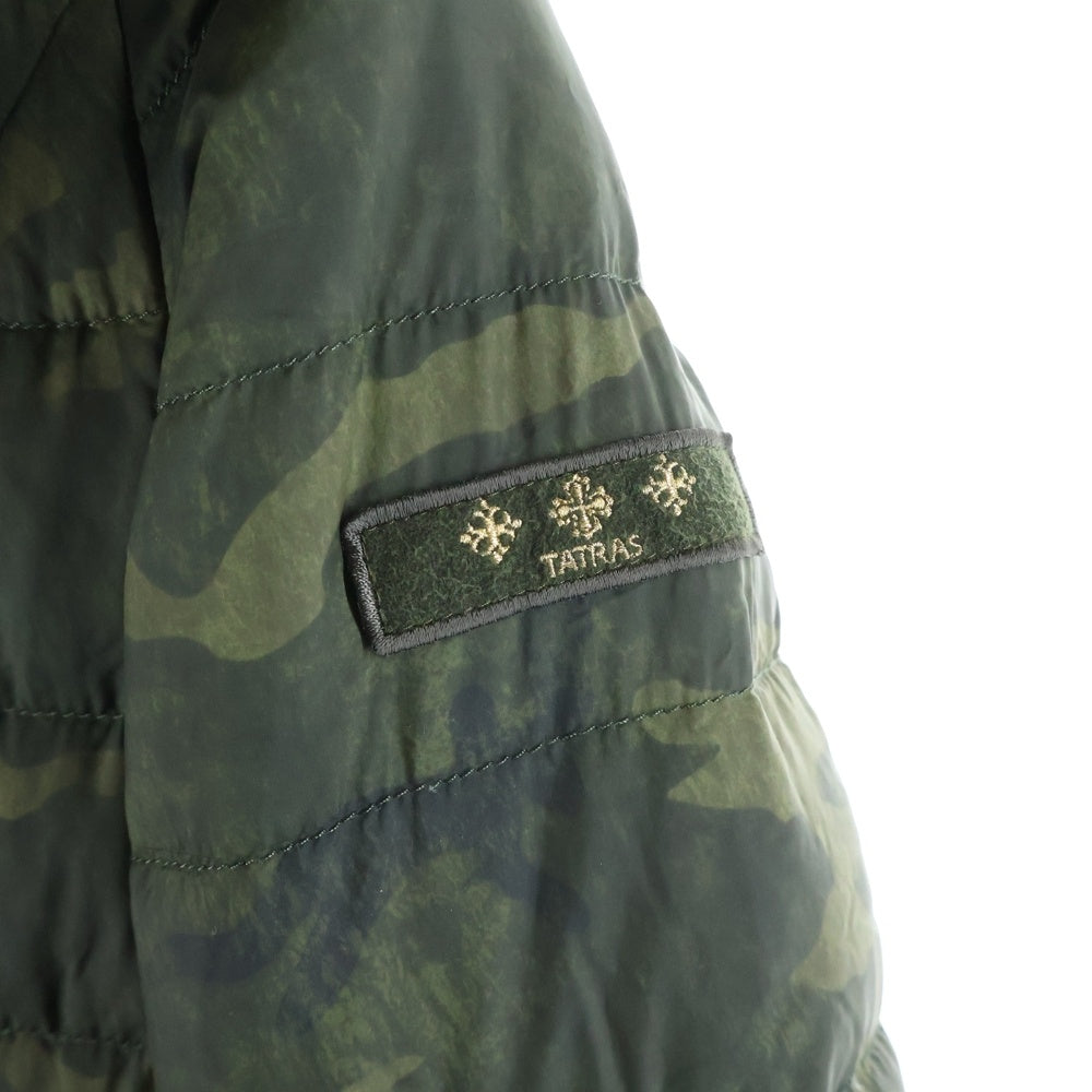 TATRAS(タトラス) ARGENTELLA リバーシブル ジップアップ フーディダウンコート LTA17A4565 ブラック/カモフラージュ レディース