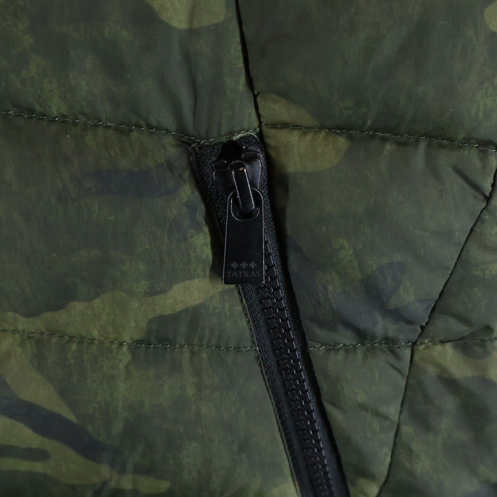 TATRAS(タトラス) ARGENTELLA リバーシブル ジップアップ フーディダウンコート LTA17A4565 ブラック/カモフラージュ レディース