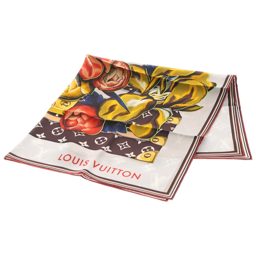LOUIS VUITTON(ルイヴィトン) モノグラム フラワーパターン ストール マルチカラー レディース