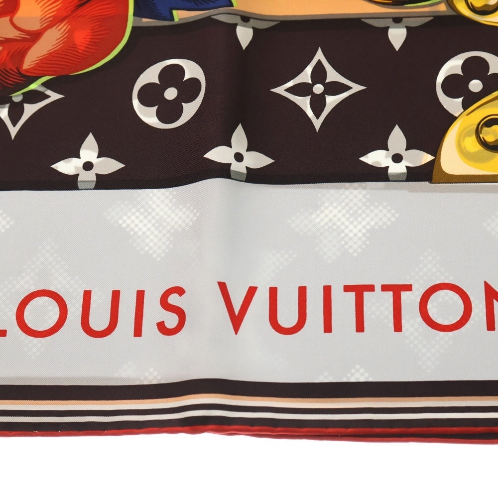 LOUIS VUITTON(ルイヴィトン) モノグラム フラワーパターン ストール マルチカラー レディース