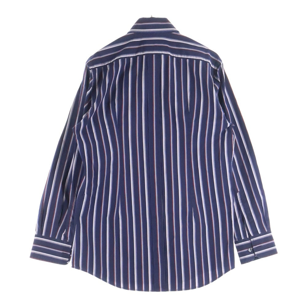 DOLCE & GABBANA(ドルチェアンドガッバーナ) ストライプ柄 ロングスリーブシャツ 長袖シャツ ネイビー