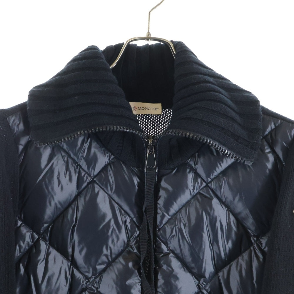 MONCLER(モンクレール) 20AW CARDIGAN TRICOT ニットドッキング ダウンジャケット ネイビー F20939B51600 A9197 レディース