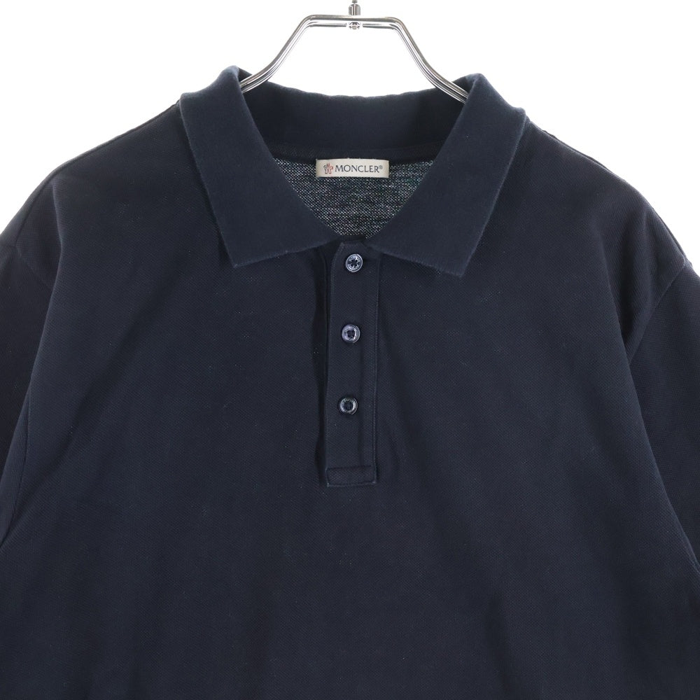 MONCLER(モンクレール) ロゴワッペン 半袖ポロシャツ F10918A70510 ブラック