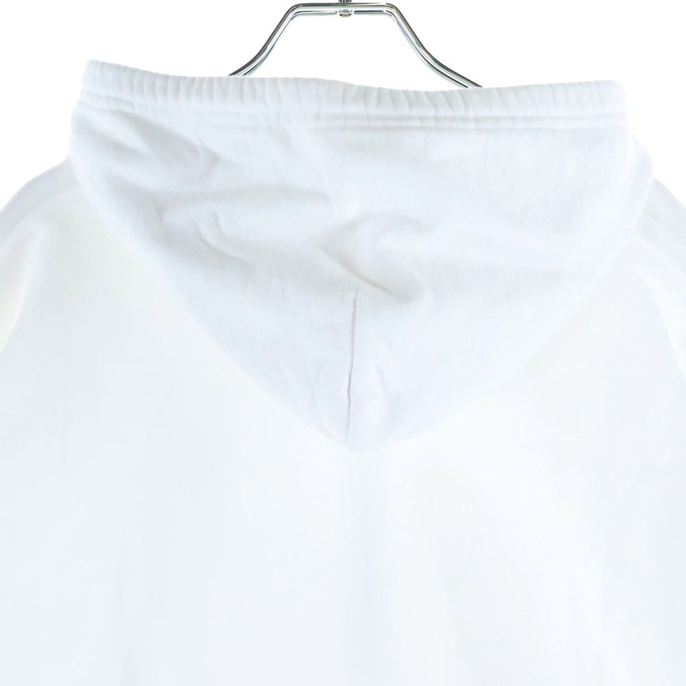 CHROME HEARTS(クロムハーツ) SWTSHRT HD ZIP アームロゴプリント ダガージップアップスウェットパーカー フーディー ホワイト