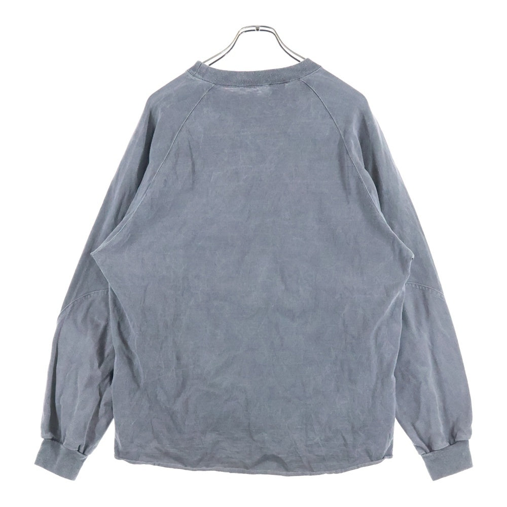 N.HOOLYWOOD(エヌハリウッド) Tee Over Size Long Tee ガーメントダイ クルーネック長袖Tシャツ グレー 2251-CS01-025