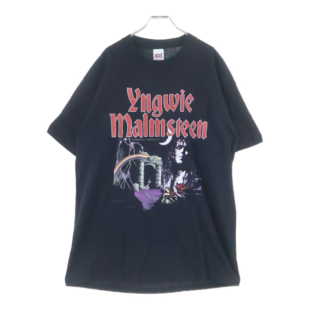 VINTAGE(ヴィンテージ) 90s Yngwie Malmsteen イングヴェイマルムスティーン バンドTシャツ クルーネックTシャツ ブラック