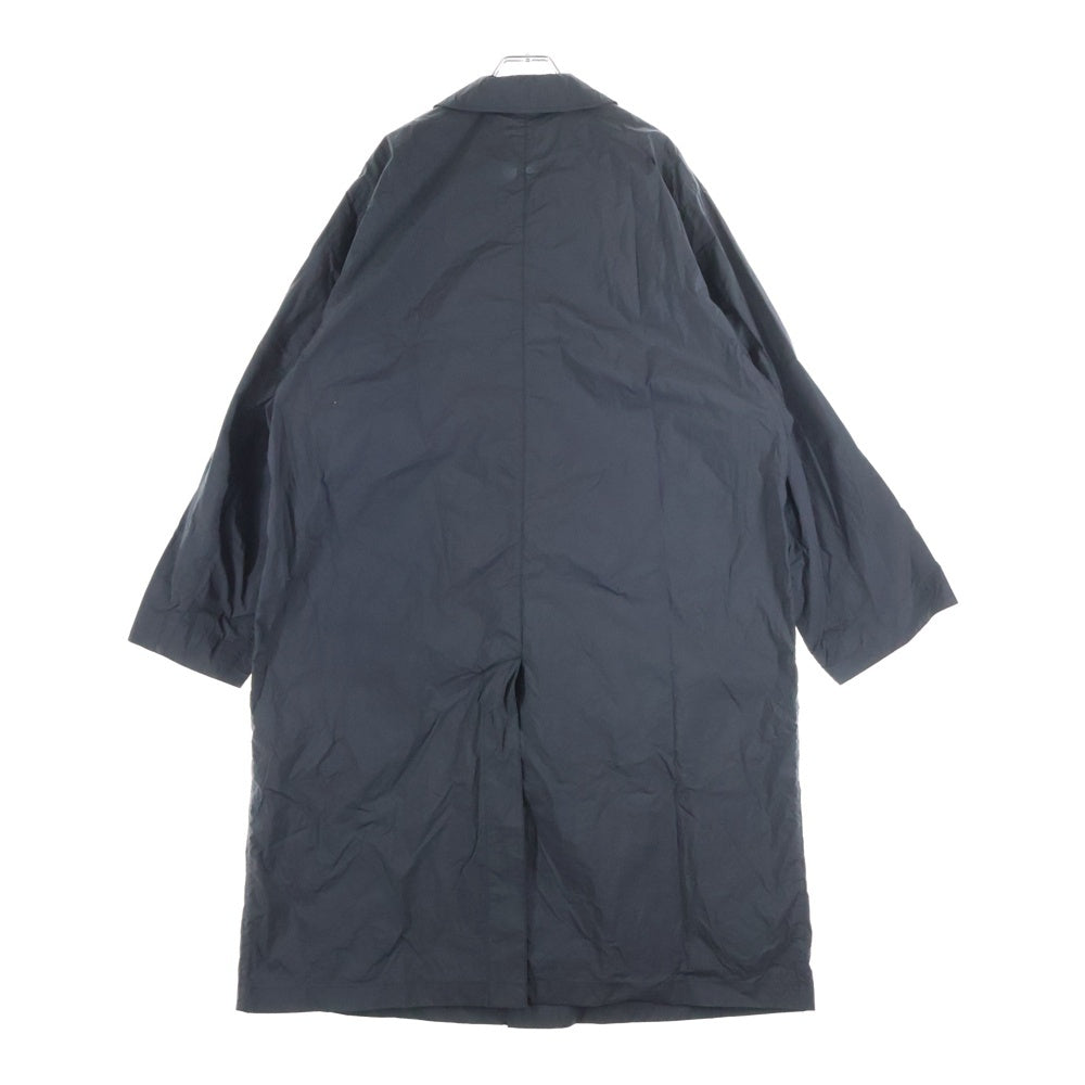 NO BRAND(ノーブランド) AFTERHOURS タグ付 NYLON BALMACAAN COAT ステンカラーコート ブラック