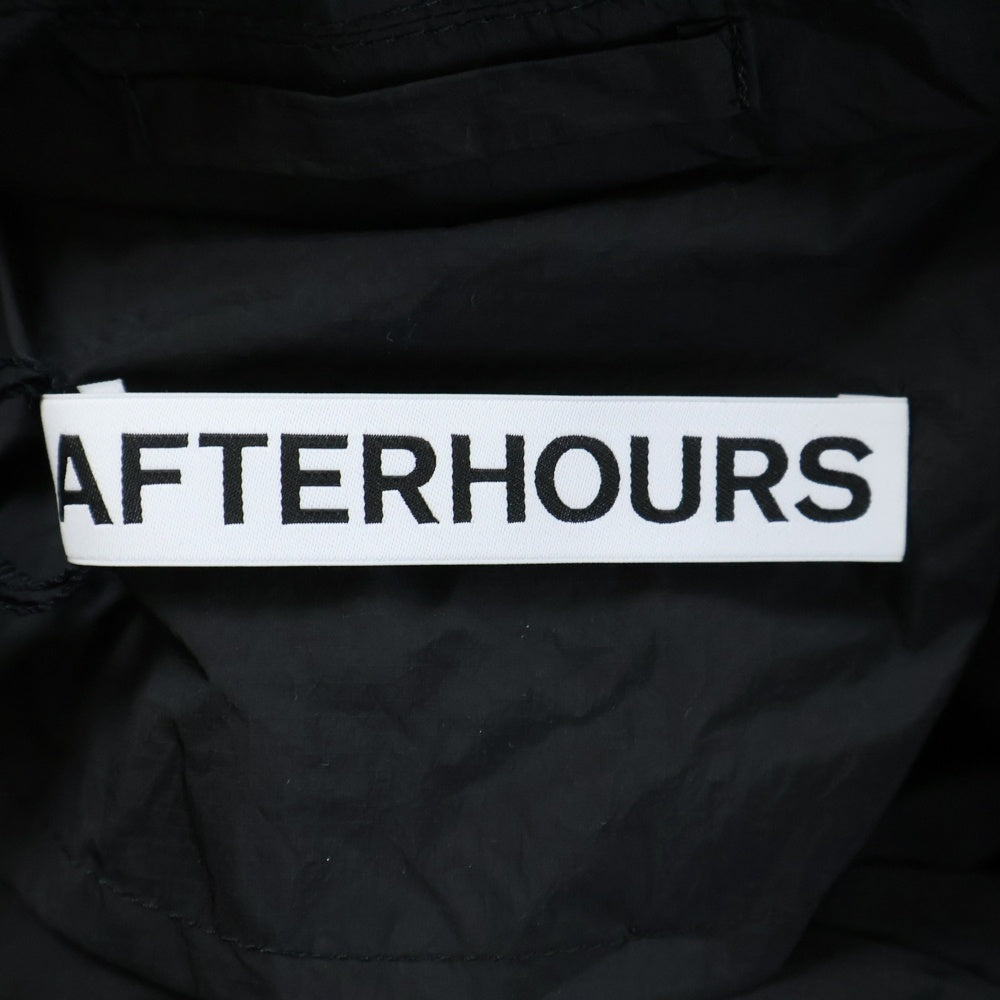 NO BRAND(ノーブランド) AFTERHOURS タグ付 NYLON BALMACAAN COAT ステンカラーコート ブラック