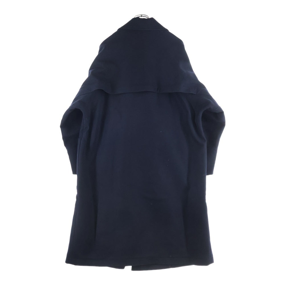 NO BRAND(ノーブランド) AFTERHOURS タグ付 BENDING LINE COAT ベンディングラインコート ダブルブレス コート ネイビー